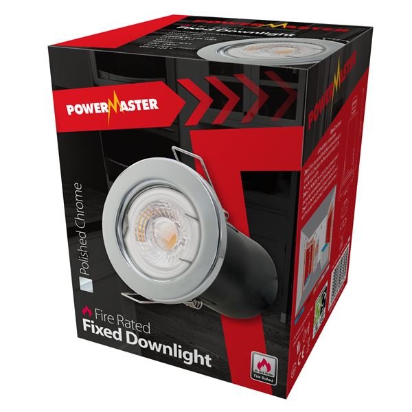 POWERMASTER FIRE RATED DOWNLIGHT CHROME